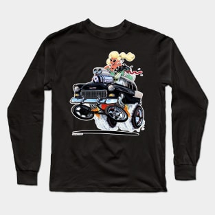 HIGH FIVE'n 1955 Chevy Black Long Sleeve T-Shirt